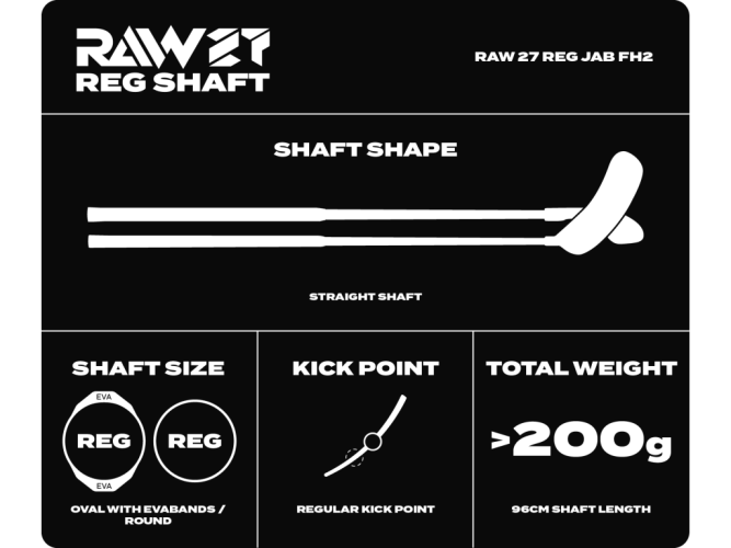 Клюшка для флорбола Fat Pipe RAW 27 SILK
